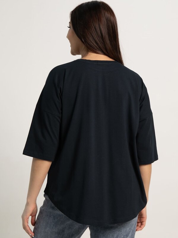 LT Collection Блуза 594011 Б15443-24М Темно-синий