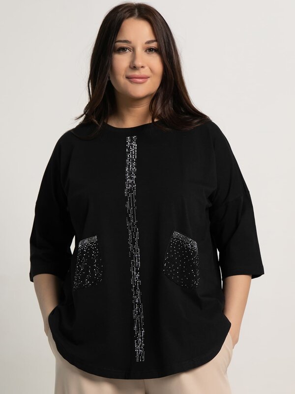 LT Collection Блуза 594014 Б15442-24М Черный