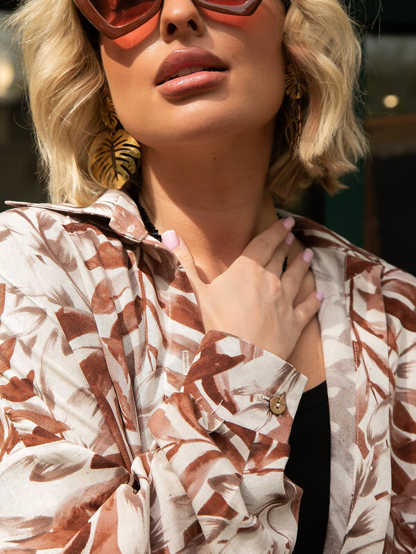 LT Collection Рубашка 594039 Б15877-1М Бежевый