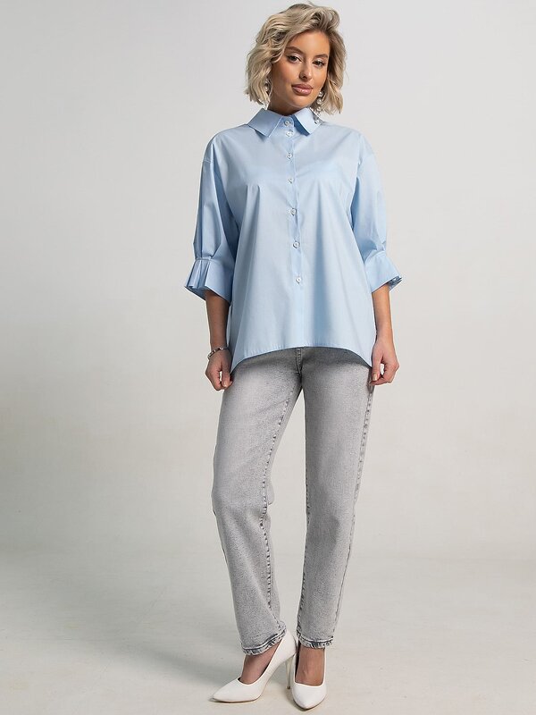 LT Collection Блуза 594060 Б15688-5М Голубой