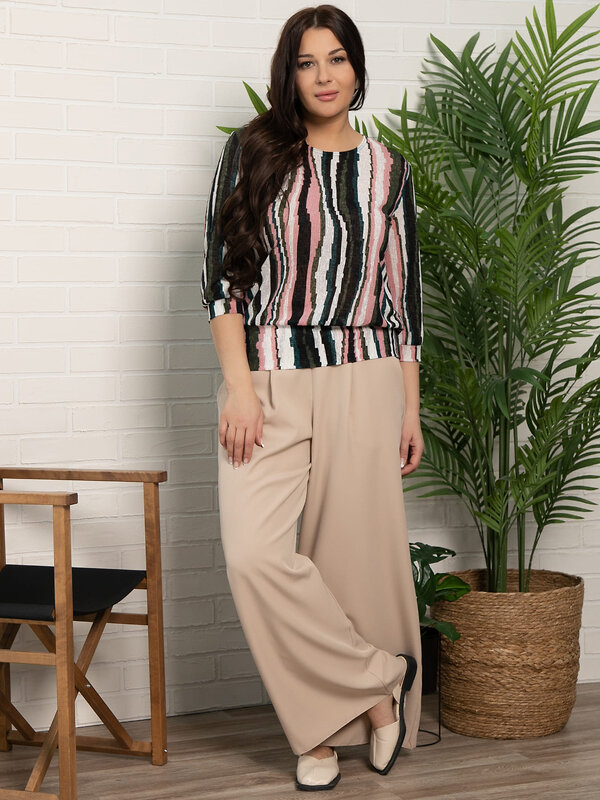 LT Collection Блуза 594072 Б15329-3М Белый