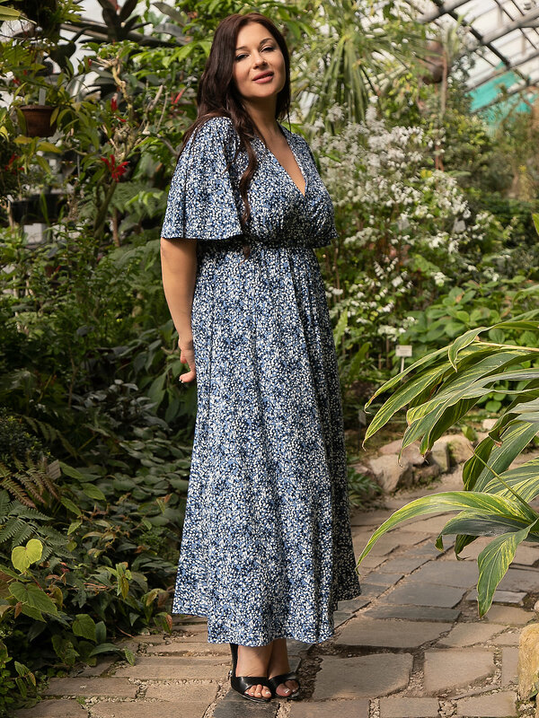 LT Collection Платье 594079 П15606-1М Синий