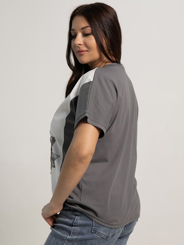 LT Collection Блуза 594100 Б15609-18М Серый