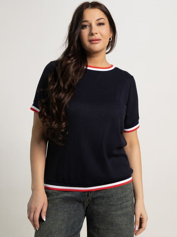 LT Collection Блуза 594101 Б15652-1М Синий