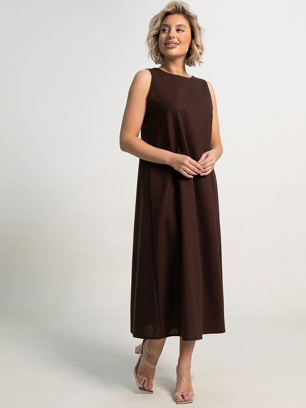 LT Collection Платье 594107 П15613-25М Коричневый