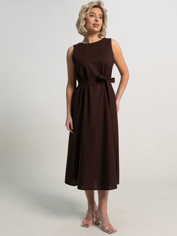 LT Collection Платье 594107 П15613-25М Коричневый