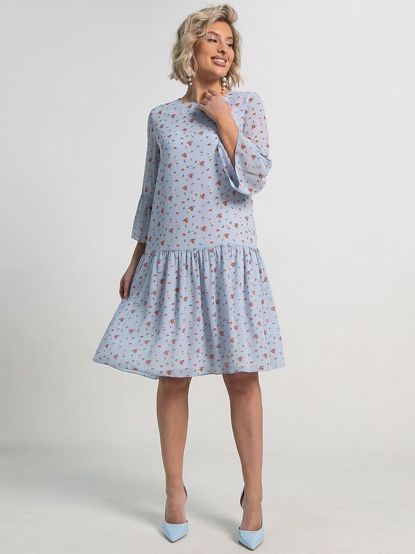 LT Collection Платье 594109 П15615-6М Голубой