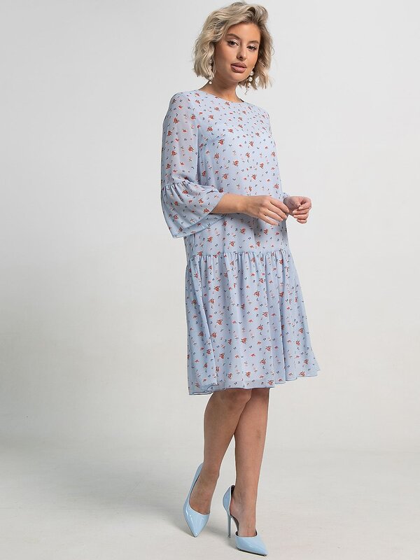 LT Collection Платье 594109 П15615-6М Голубой