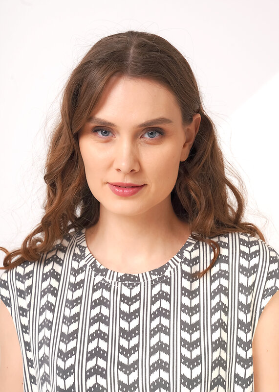 CLEVER Платье 594584 LDR26-1238/1 молочный/т.серый