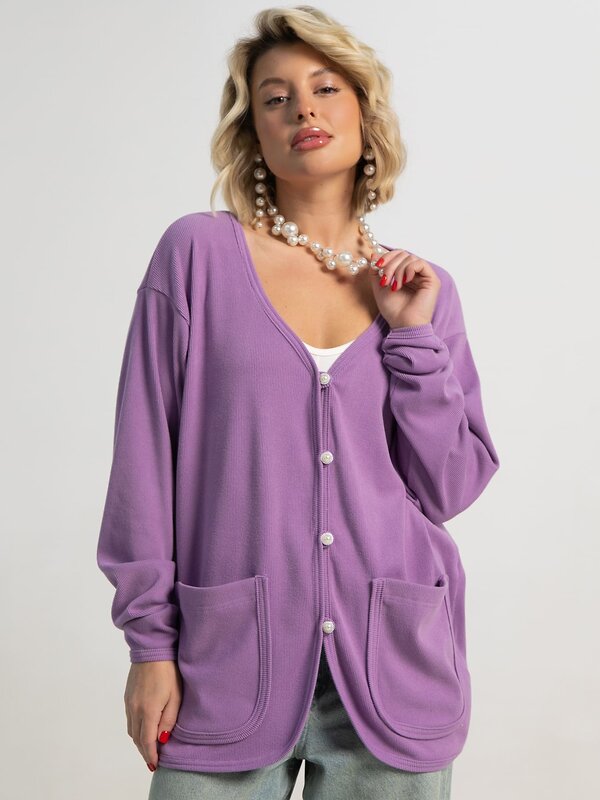 LT Collection Кардиган 595386 Б15594-39М Фиолетовый