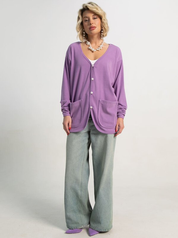 LT Collection Кардиган 595386 Б15594-39М Фиолетовый