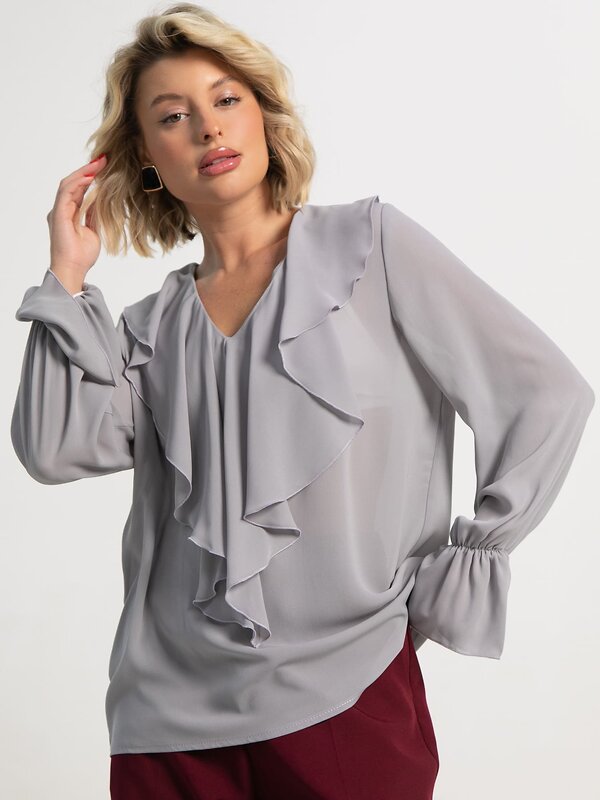 LT Collection Блуза 595393 Б15658-8М Серый