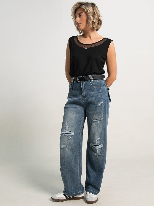 LT Collection Джинсы 595409 Б15763-7М Синий