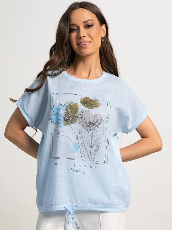 LT Collection Блуза 595419 Б15837-12М Голубой