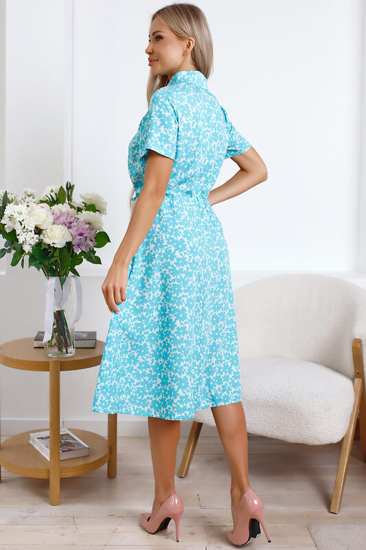 LT Collection Платье 595423 П15848-45М Голубой