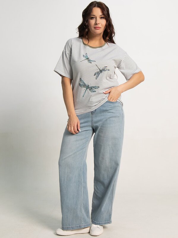 LT Collection Блуза 595425 Б15853-20М Оливковый