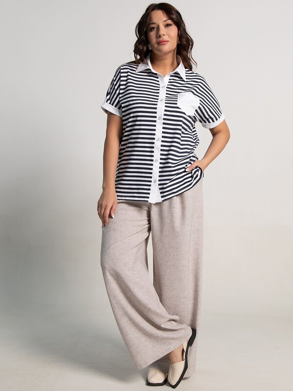 LT Collection Блуза 595437 Б15918-20М Синий