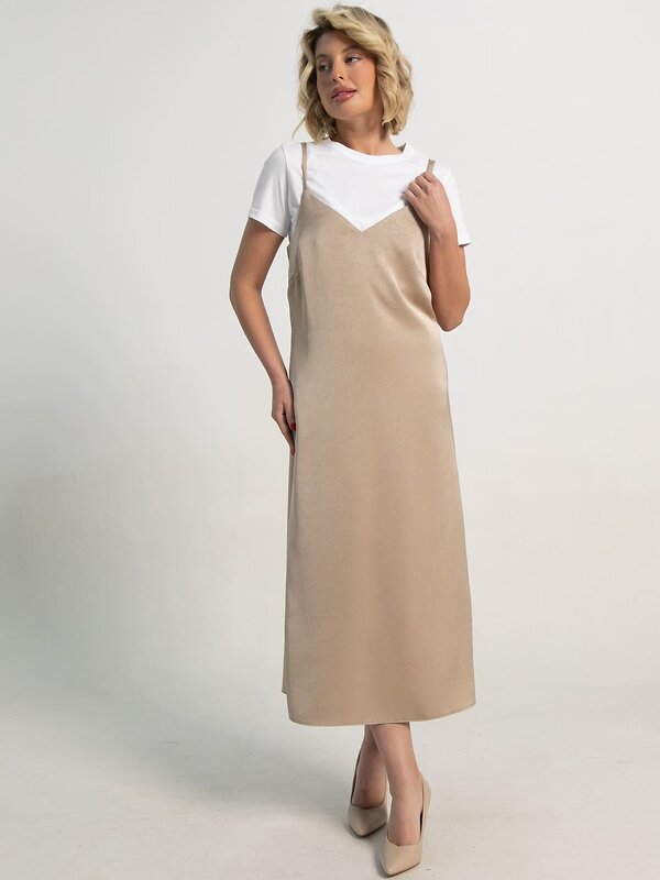LT Collection Платье 595441 П15892-5М Бежевый
