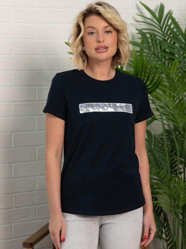 LT Collection Футболка 595449 Б15868-50М Темно-синий