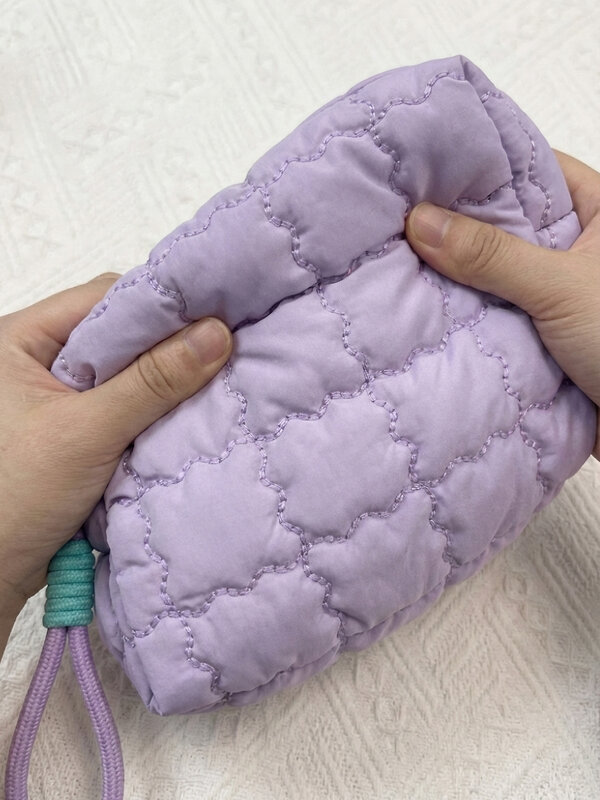Kristaller Косметичка женская стеганая, сиреневая 595533 28497 