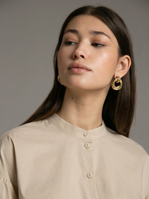 Emka Fashion Блузка 94596 B2504/mavli бежевый