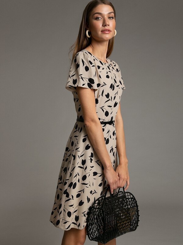 Emka Fashion Платье 94624 PL1039/malta бежевый