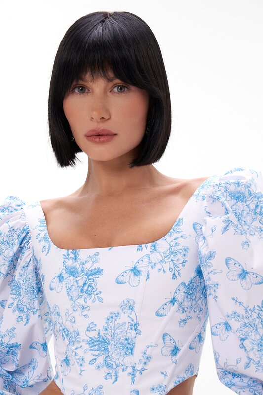 TOPTOP STUDIO Блуза 596027 TTS.020.13295.601.02574 Голубой