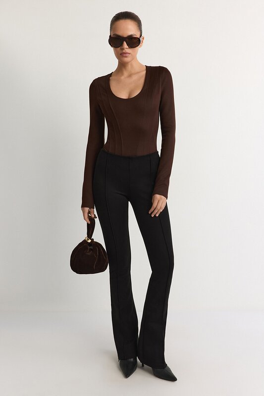 TOPTOP STUDIO Боди 596102 TTS.023.18296.700 Коричневый