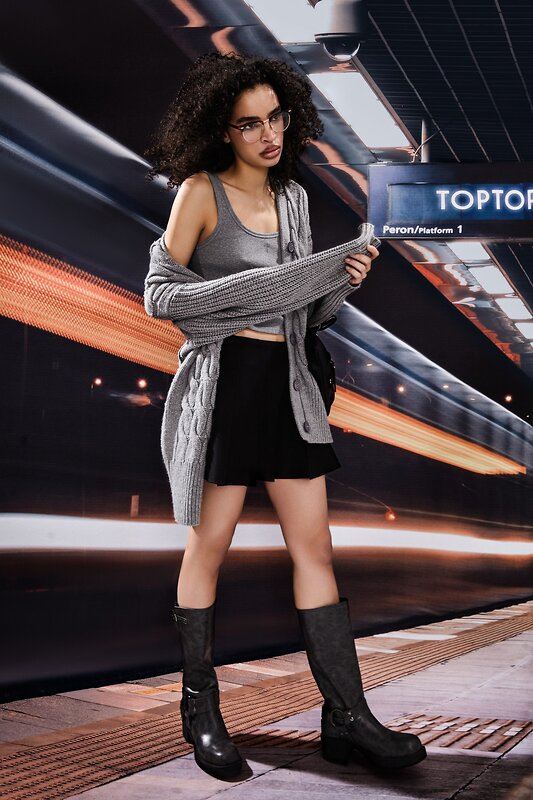 TOPTOP STUDIO Кардиган 596300 TTS.051.14038.800 Серый
