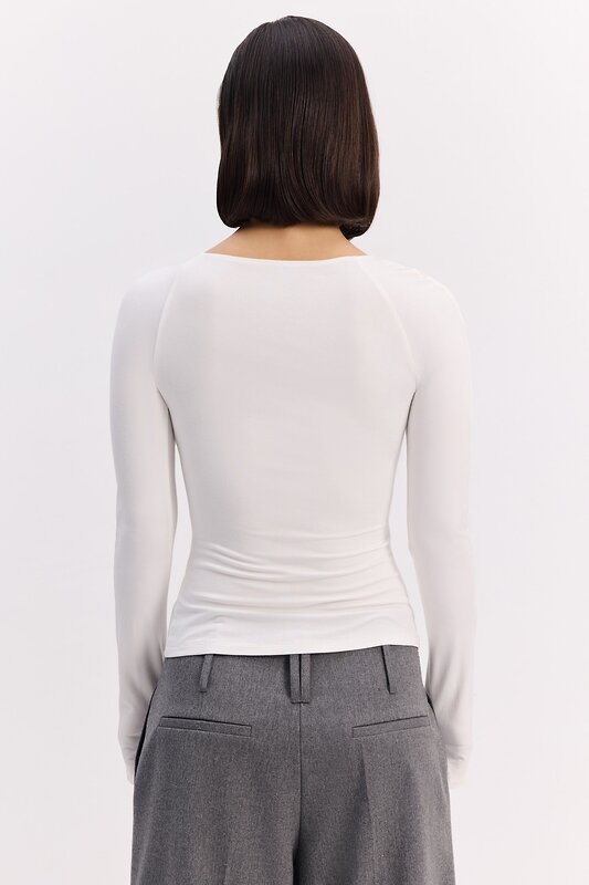 TOPTOP STUDIO Лонгслив 596379 TTS.025.17055.120.03194 Молочный