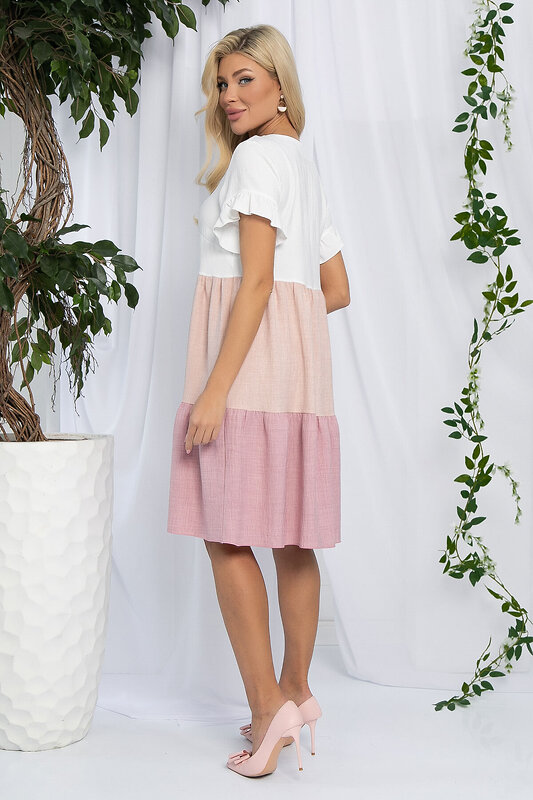LT Collection Платье 596476 П15792-12М Розовый