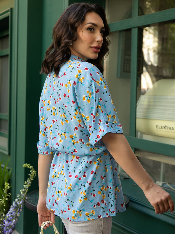 LT Collection Блуза 596504 Б15986-30М Голубой