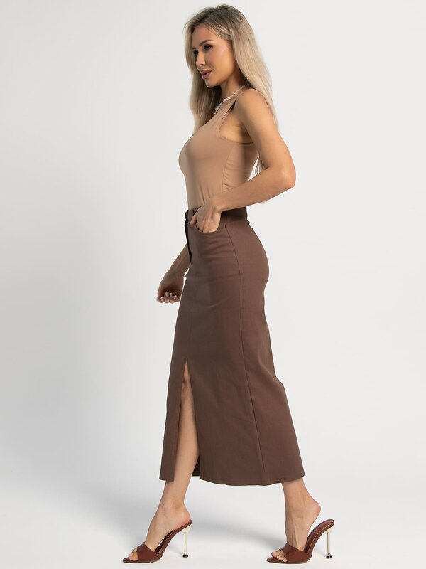 LT Collection Юбка 596516 Ю15951-4М Коричневый
