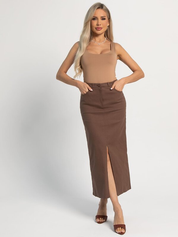 LT Collection Юбка 596516 Ю15951-4М Коричневый