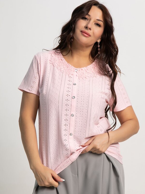 LT Collection Блуза 596520 Б15946-20М Розовый