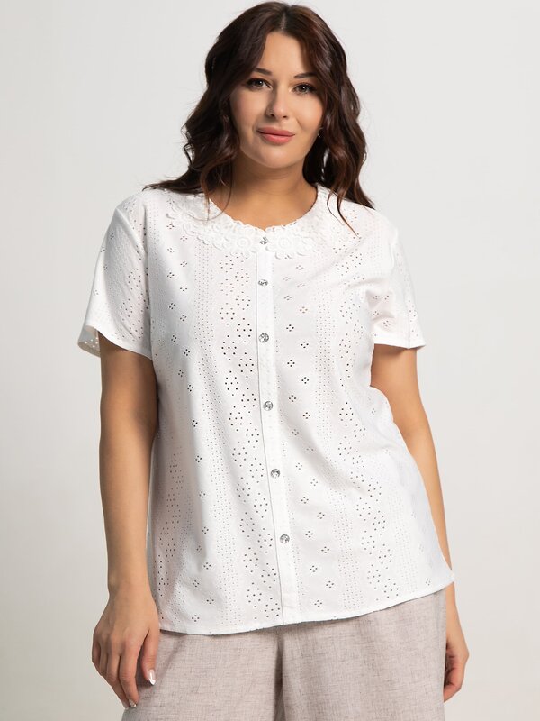 LT Collection Блуза 596522 Б15945-20М Белый