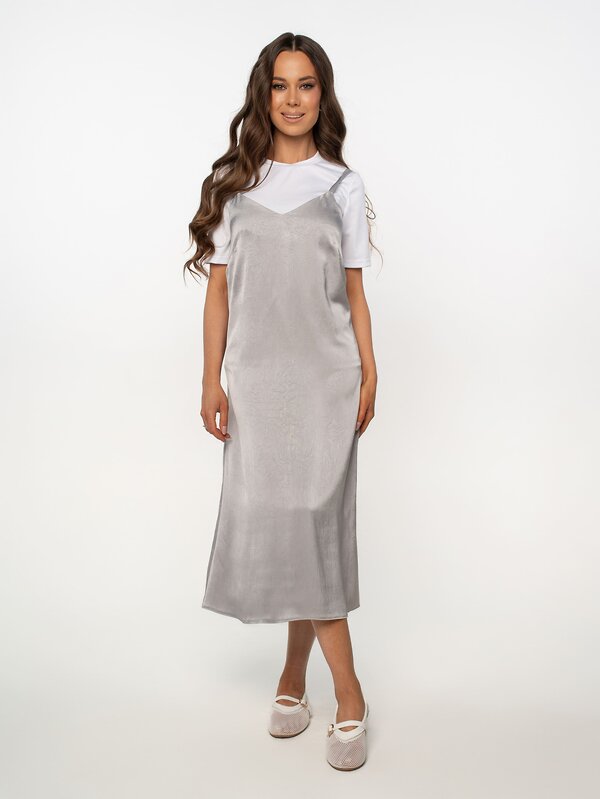 LT Collection Платье 596541 П15891-5М Серебро