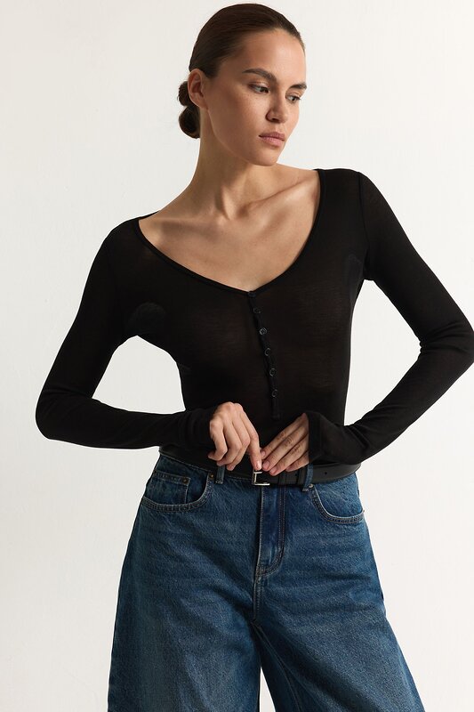TOPTOP Боди 596937 TT.023.15765.900 Черный