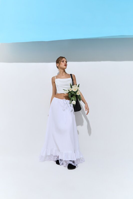 TOPTOP STUDIO Юбка 597032 TTS.072.14746.100 Белый