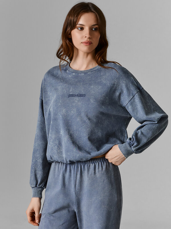 MARK FORMELLE Джемпер 597327 122915 ACID WASH на темном небе
