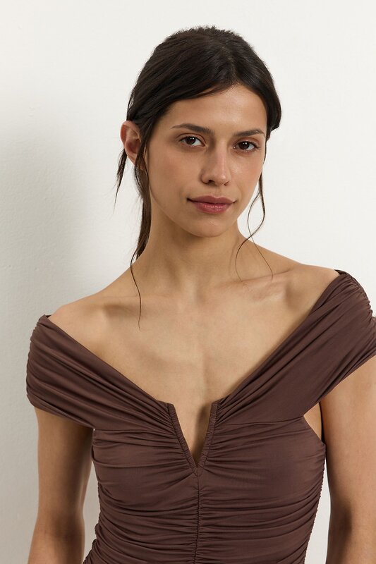 TOPTOP STUDIO Боди 597463 TTS.023.17608.700.05436 Коричневый