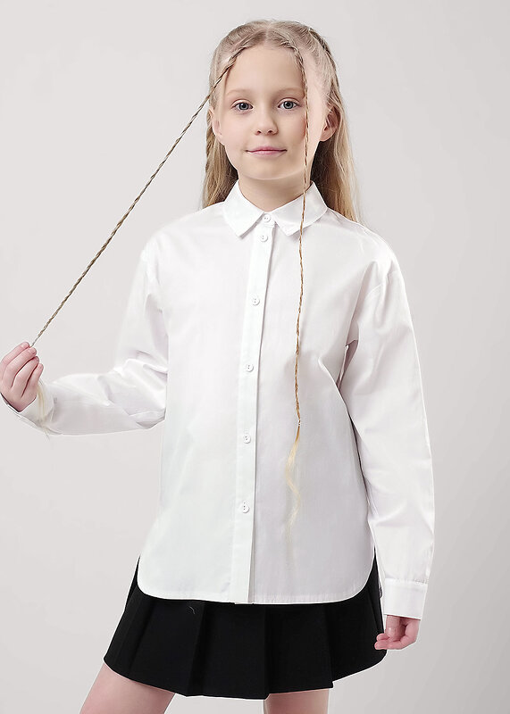 CLEVER Блузка 597658 763033пп школа белый