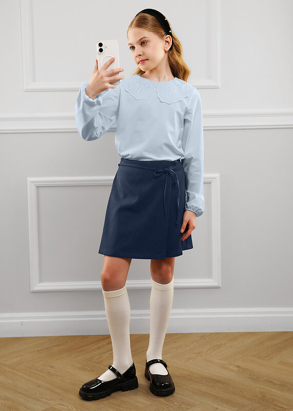CLEVER Джемпер 597670 767459г школа св.голубой