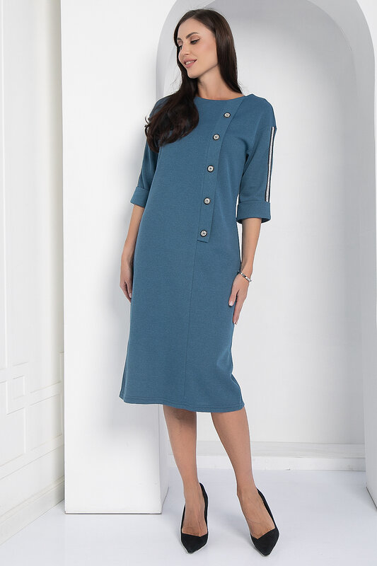 LT Collection Платье 598039 П12622-5 джинсовый.