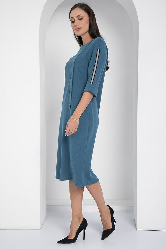 LT Collection Платье 598039 П12622-5 джинсовый.