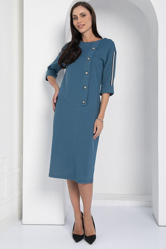 LT Collection Платье 598039 П12622-5 джинсовый.