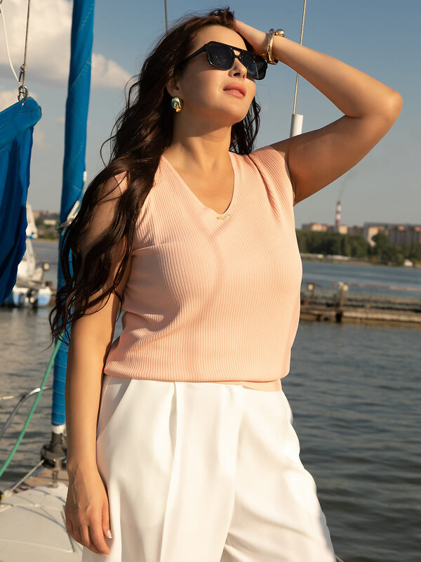 LT Collection Топ 598053 Б16048-4М Персик