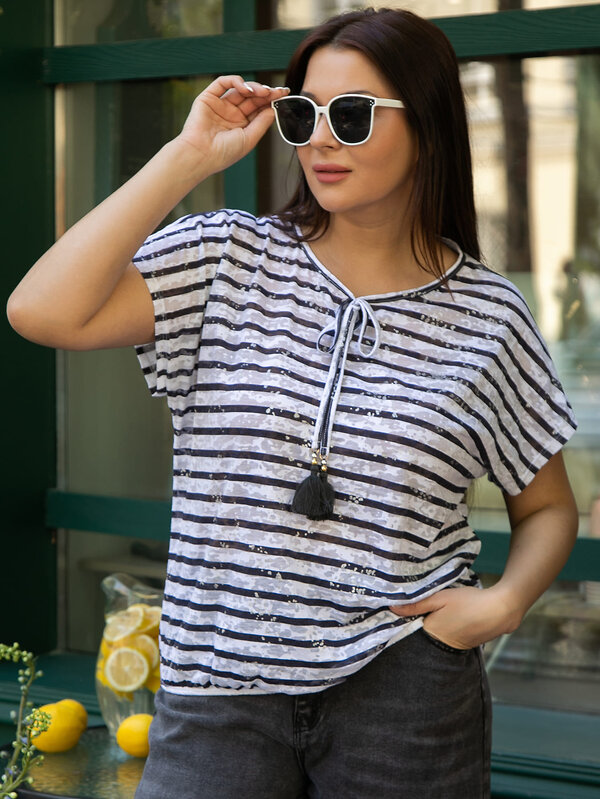 LT Collection Блуза 598233 Б15969-20М Синий