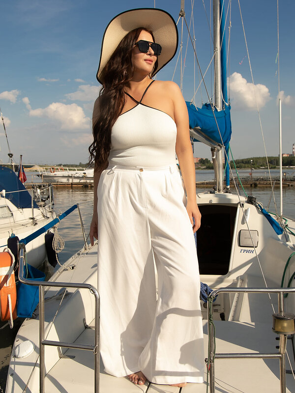 LT Collection Брюки 598247 Б16030-1М Белый