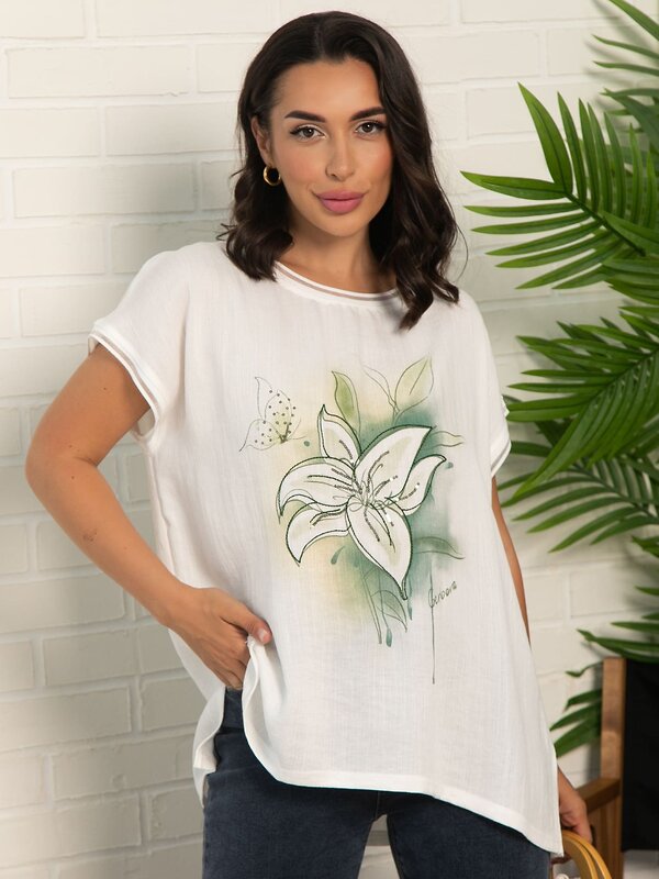 LT Collection Блуза 598731 Б16043-18М Белый